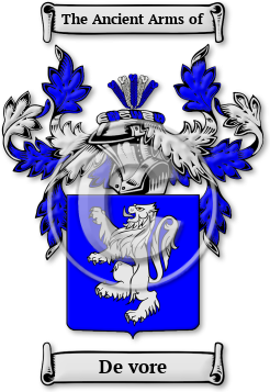 De vore Family Crest Download (jpg) Legacy Series - 150 DPI